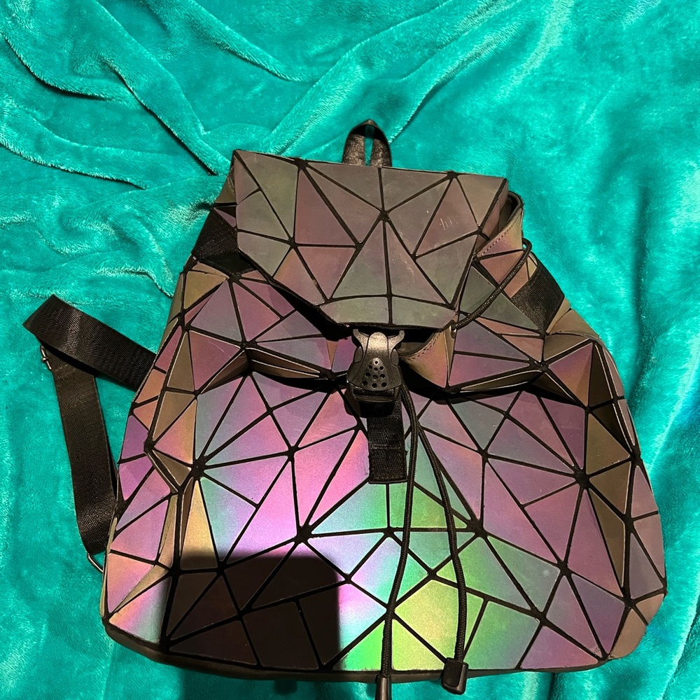 Geometric Iridescent Backpack